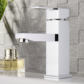 Chrome Finish Solid Brass Bathroom Sink Faucet T0509
