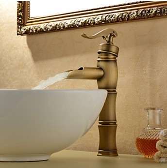 Centerset Antique Brass Bathroom Sink Faucet TP0599D