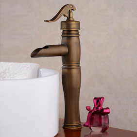 Centerset Antique Brass Bathroom Sink Faucet T0599HA