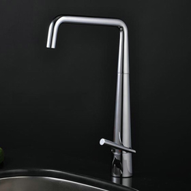 Stainless Steel Contemporary Adjustable Kitchen Faucet Chrome Finish T1709