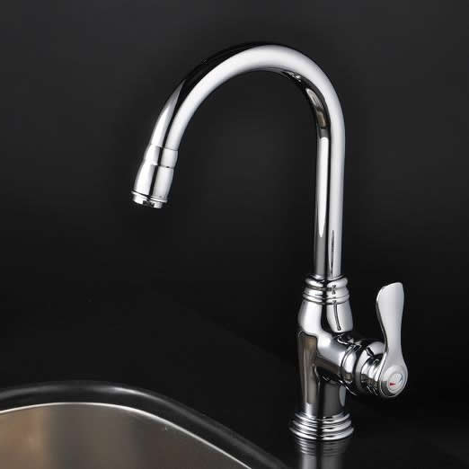 Chrome Single Handle Centerset kitchen Faucet T1723 - Click Image to Close