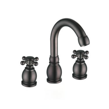 Oil-rubbed Bronze Widespread Antique Bathroom Sink Faucet T1808C