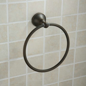 Oil Rubbed Bronze Round Towel Ring TAB1007 - Click Image to Close