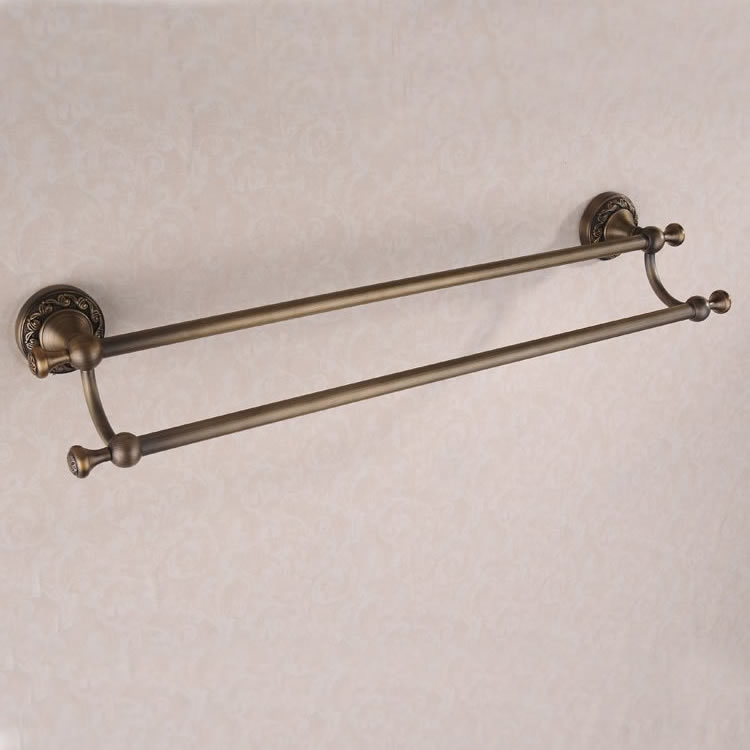 Double Antique Brass Towel Bar TAB6102
