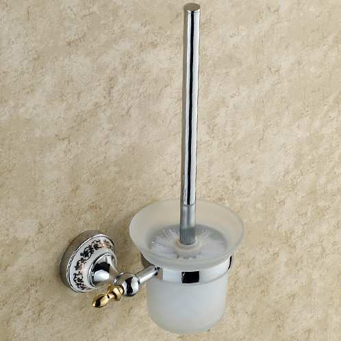 Bathroom Accessories Solid Brass Toilet Brush Holder TCB7804 - Click Image to Close