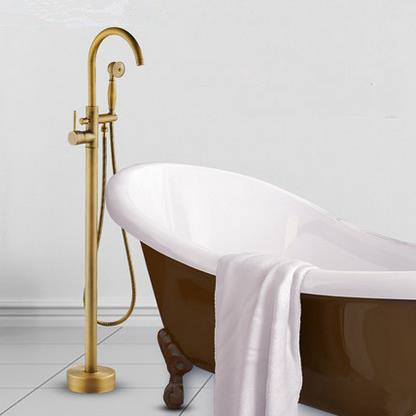 Antique Brass Free Shipping Bathtub Faucet With Hand Shower FS0660