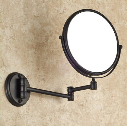 Bronze Beauty mirror bathroom mirror-sided retractable magnifying glass wall MB003 - Click Image to Close