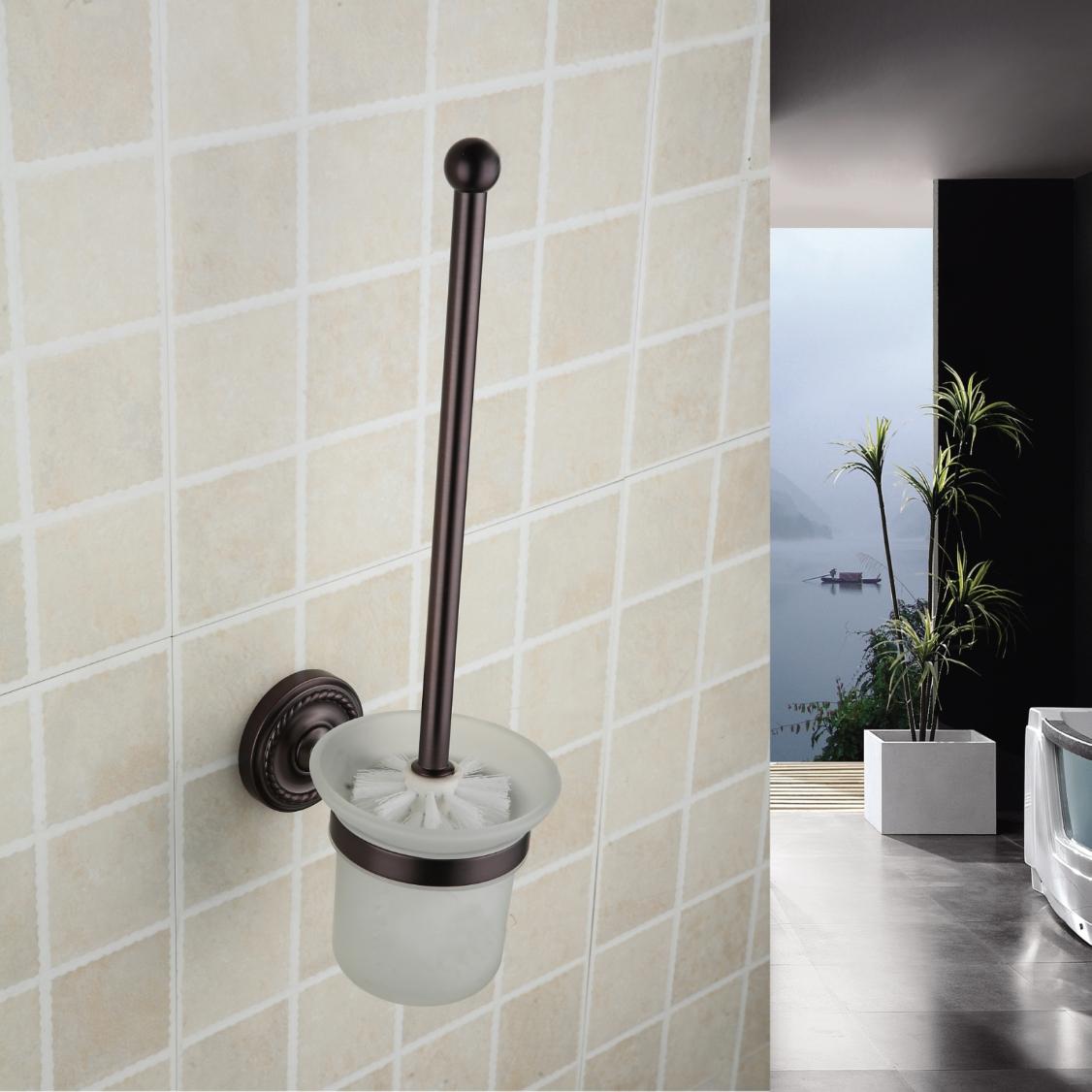 Oil Rubbed Bronze Wall-mounted Wall-mounted Toilet Brush Holder ORB1005 - Click Image to Close