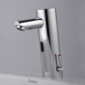 Contemporary Sensor Faucet Automatic Touchless Bathroom Sink Faucet Mixer - T0106A - Click Image to Close