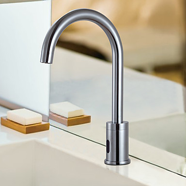 Contemporary Cold Water Automatic Touchless Sensor Sink Faucet - T0108 - Click Image to Close