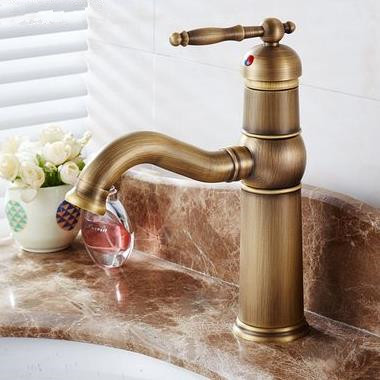 Centerset Antique Brass Bathroom Sink Faucet T0448A - Click Image to Close