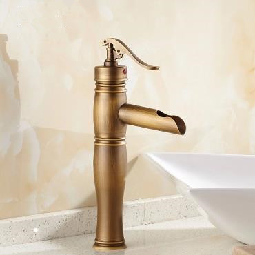 Centerset Antique Brass Bathroom Sink Faucet T0599HA - Click Image to Close