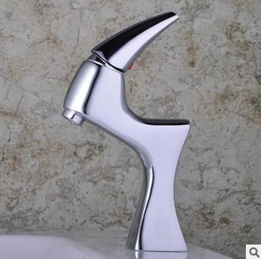 Chrome Centerset Single Handle Bathroom Sink Faucet T1765 - Click Image to Close