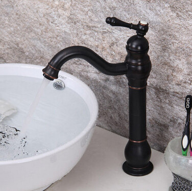 Antique Brass Black Bronze Bathroom Sink Tap Mixer Faucet TA219B - Click Image to Close