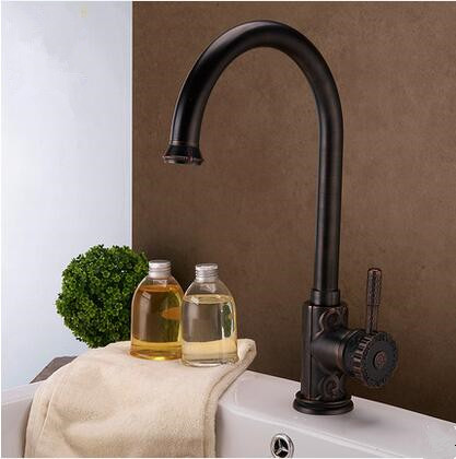 Antique New Designed Black Bronze Brass Classical Kitchen/Bathroom Sink Faucet TB0715A - Click Image to Close