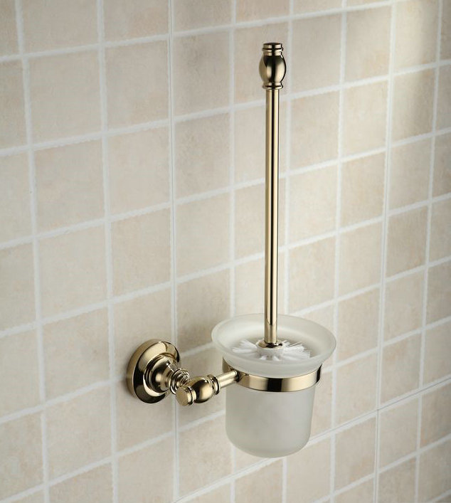 Antique Brass Ti-PVD Wall-mounted Toilet Brush Holder TGB1006