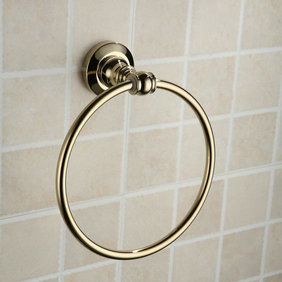 Antique Brass Ti-PVD Wall-mounted Towel Ring TGB1007