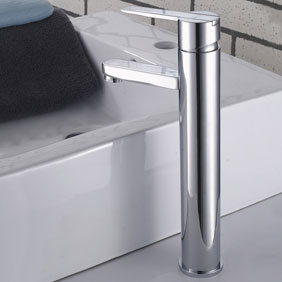 Elegant Brass Bathroom Sink Faucet Chrome Finish T0522H