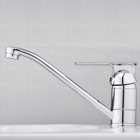 Single Handle Chrome Centerset Kitchen Faucet T18003