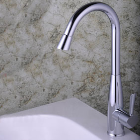 Single Handle Chrome Kitchen Faucet T0303