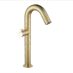 Ti-PVD Finish Solid Brass Bathroom Sink Faucet T0435H