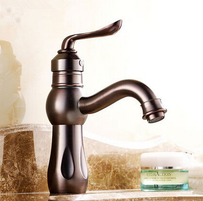 Antique Oil Rubbed Bronze Bathroom Sink Faucet (Short version) ORB109