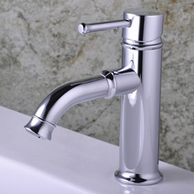 Chrome Single Handle Centerset Bathroom Sink Faucet T0535 - Click Image to Close