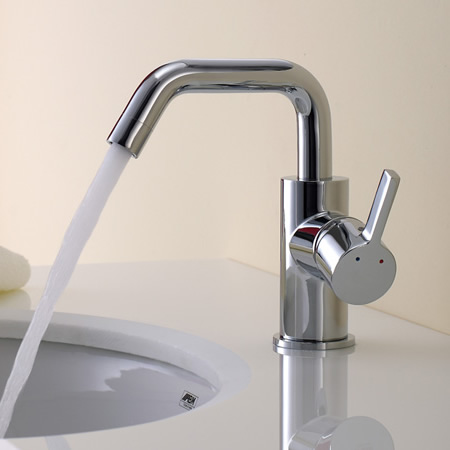 Chrome Finish Solid Brass Bathroom Sink Faucet T0541 - Click Image to Close