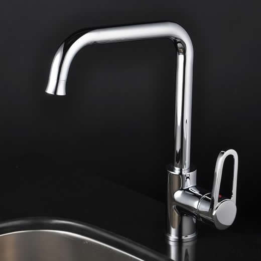 Chrome Single Handle Centerset kitchen Faucet T1721 - Click Image to Close