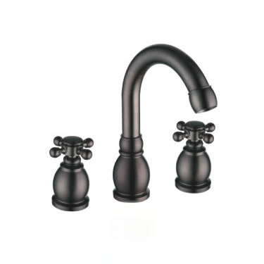 Oil-rubbed Bronze Widespread Antique Bathroom Sink Faucet T1808C - Click Image to Close