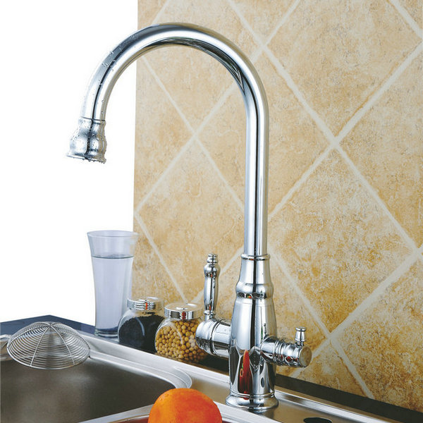 Three Flow Kitchen Faucet with pure water RO Faucet T3001 - Click Image to Close