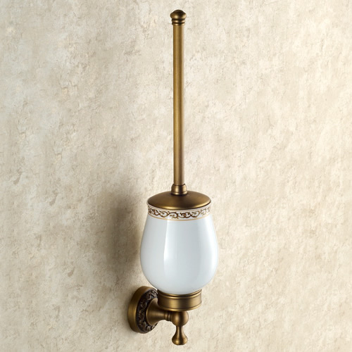 Antique Finish Brass Wall Mount Toilet Bush Holder TAB6104