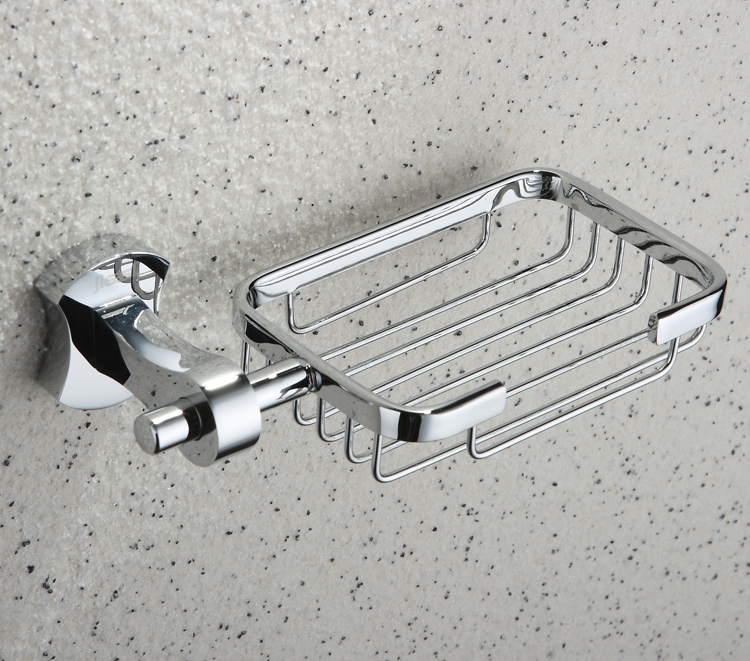 Chrome finished brass Wall-mounted Soap Holder TCB2001 - Click Image to Close