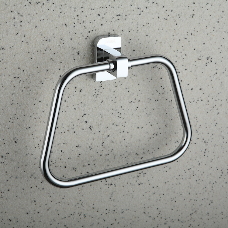 Chrome finished Brass Wall-mounted Towel Ring TCB2008 - Click Image to Close