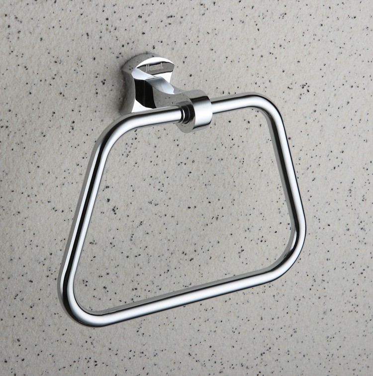 Chrome finished Brass Wall-mounted Towel Ring TCB2009 - Click Image to Close