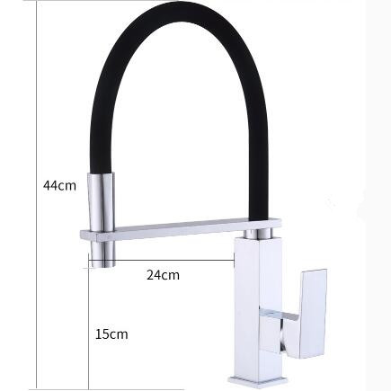 Brass New Designed ORB & Black Rotatable SPRING Mixer Kitchen Faucet F0165OR - Click Image to Close