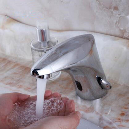 Automatic Faucet Free Hands Tap Mixer Water Bathroom Sink Faucet F0288M - Click Image to Close