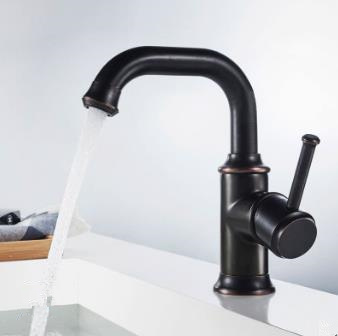 Antique Basin Faucet Black Bronze Brass Rotatable Mixer Bathroom Sink Faucet FA0188B - Click Image to Close