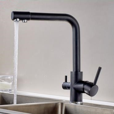 Black Bronze Brass Three Way Drinking Water Kitchen Sink Faucet FAB0339 - Click Image to Close