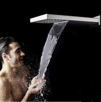 US Standard 304 Stainless Steel Rainfall Rectangle Shower Head HB53B