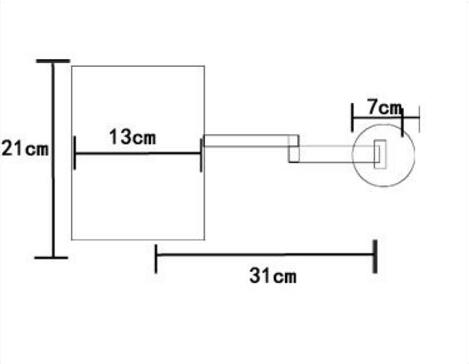 Brass Wall Mounted Ultrathin Square Three Times Enlarge Make Up Bathroom Mirror MB165S - Click Image to Close