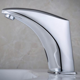 Contemporary New Sensor Water Faucet Single Cold Faucet Sink Basin Faucet - T0100 - Click Image to Close