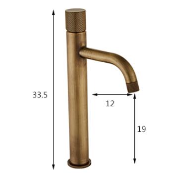 Antique Basin faucet Antique Brass Mixer Tall Bathroom Sink faucet T0100AH - Click Image to Close