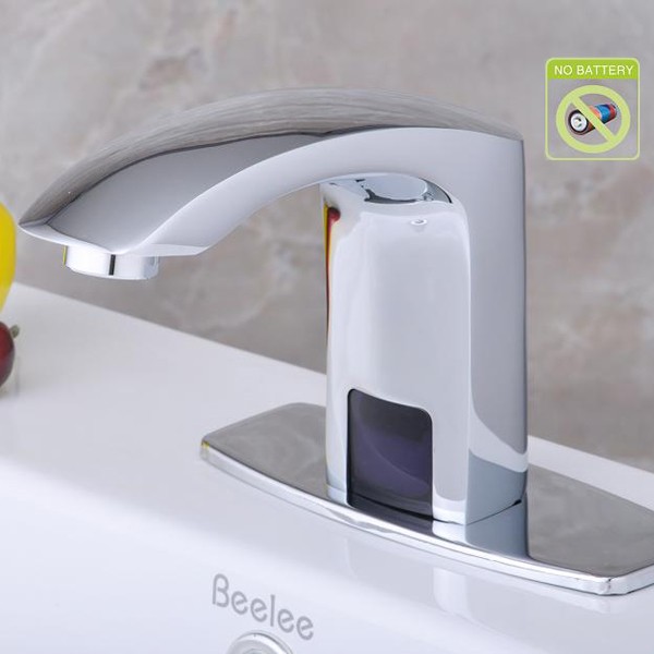 Contemporary Bathroom Sink Faucet with Hydropower Automatic Sensor - T0102P - Click Image to Close
