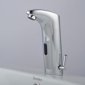 Contemporary Brass Bathroom Sink Faucet with Automatic Sensor - T0105A - Click Image to Close