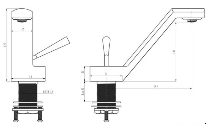 Art Deisgned Rose Gold Brass Hotel/Home Mixer Bathroom Sink Faucet T0190RG - Click Image to Close