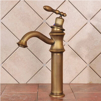 Centerset Antique Brass Bathroom Sink Faucet T0449A