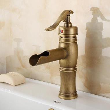 Centerset Antique Brass Bathroom Sink Faucet TP0599D