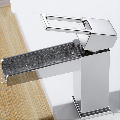 Art and New Design Waterfall Single Handle Mixer Bathroom Faucet T1024E - Click Image to Close