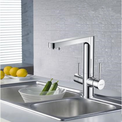 Solid Brass Kitchen Faucet with Drinking Water Function RO T3004 - Click Image to Close